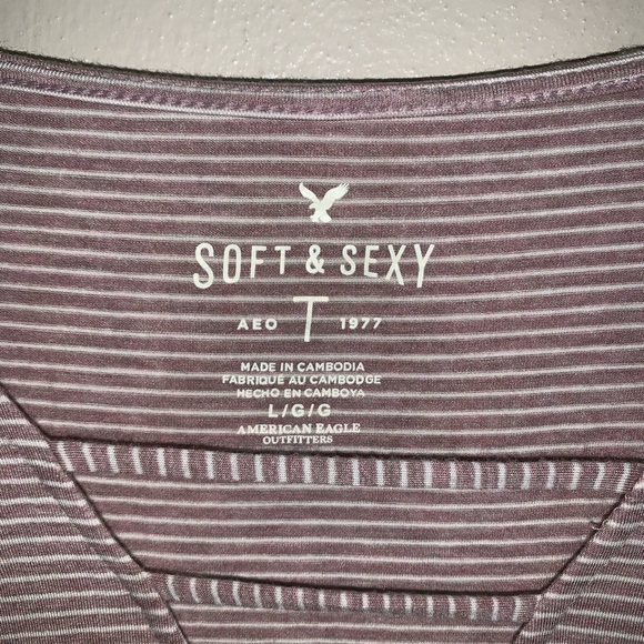 American Eagle Soft and Sexy Long Sleeve Top - Picture 2 of 5